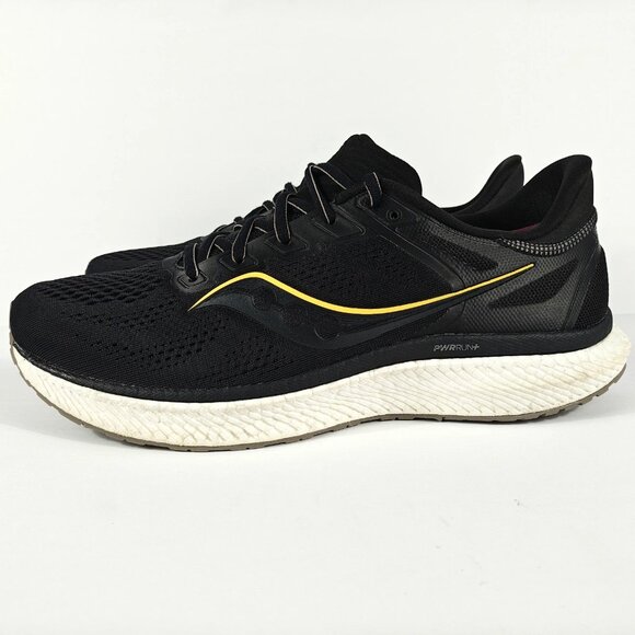 Saucony Hurricane 23 Men’s 12.5 Black Gold S20615-45 Running Shoes Sneakers - Picture 11 of 16